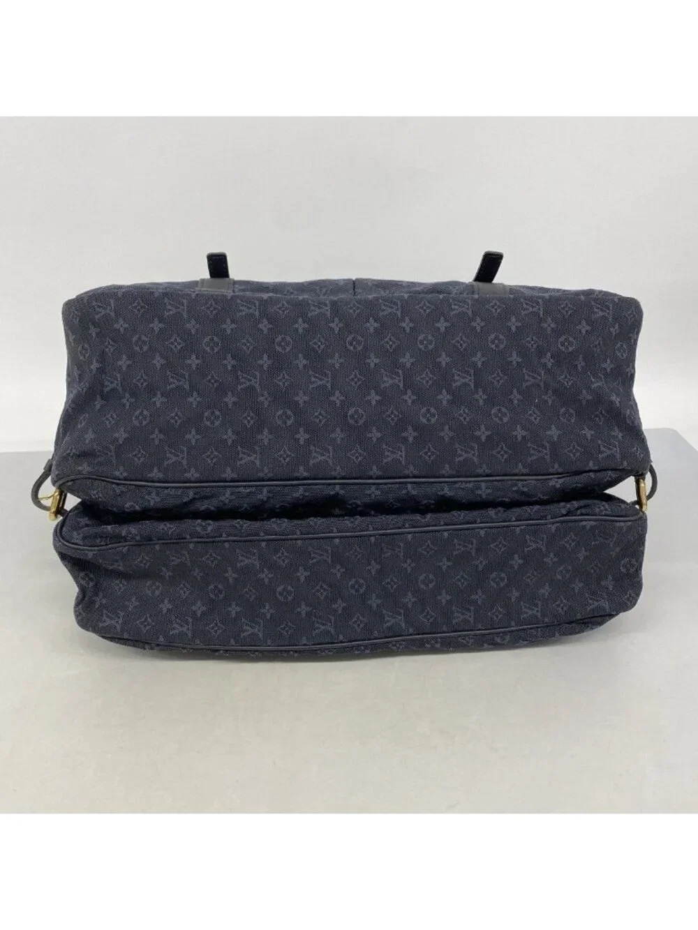 Louis Vuitton Briefcase Monogram Mini Denise Blue 2-Way